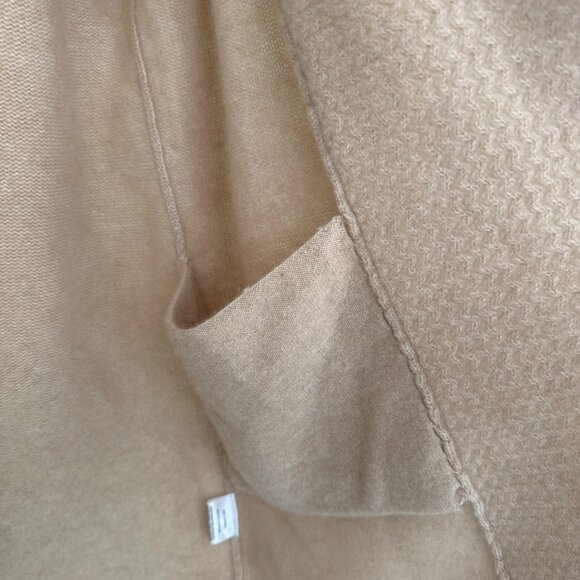 100% Cashmere Eileen Fisher Short Sleeve Cardigan Sweater Oatmeal - Picture 4 of 6